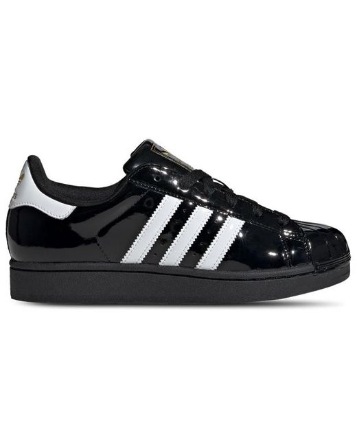 Adidas Black Superstar Sneakers