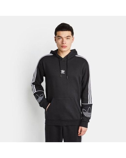 Trefoil-stripes di Adidas in Black da Uomo