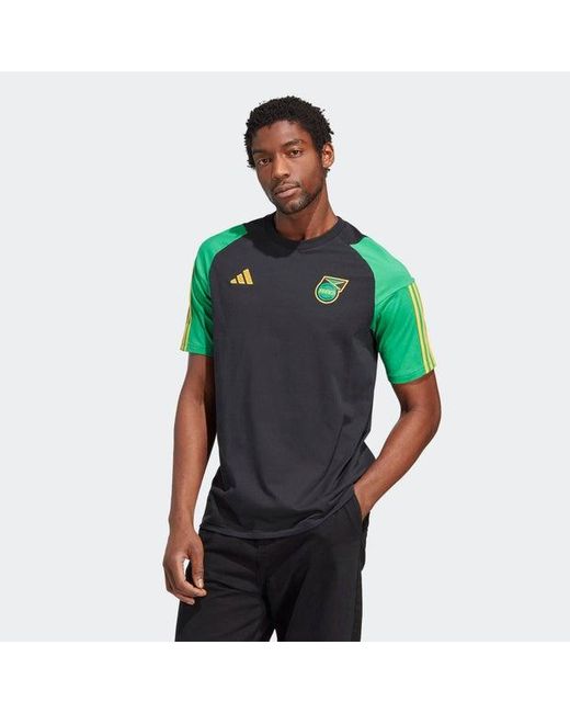 T-shirt en coton Jamaïque Tiro 23 adidas pour homme en coloris Vert | Lyst