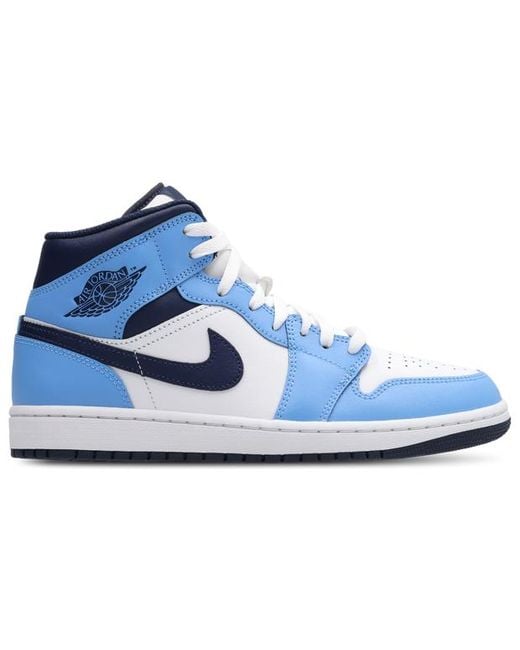 Nike Blue Aj1 Mid Sneakers for men