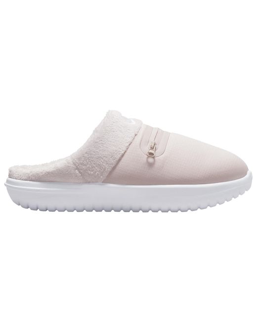 all white nike slippers