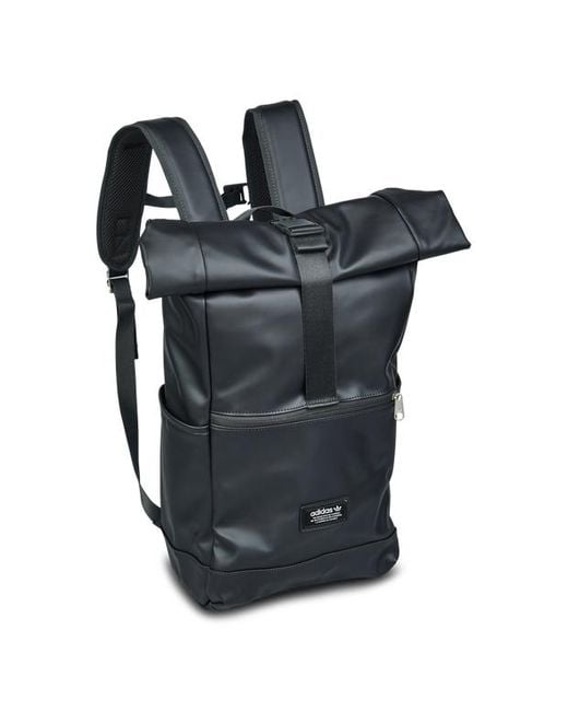adidas Roll Top Backpack Bags in Black Lyst UK