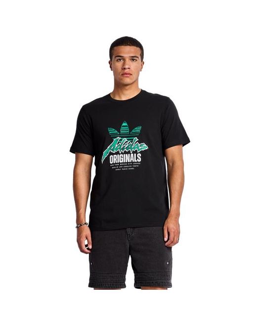 Adidas Black Graphics T-Shirts for men