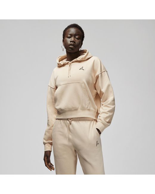 Nike Essential Fleece Hoodie in Brown Lyst