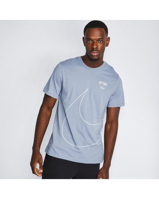 Nike Swoosh T-shirts in Blue for Men | Lyst UK