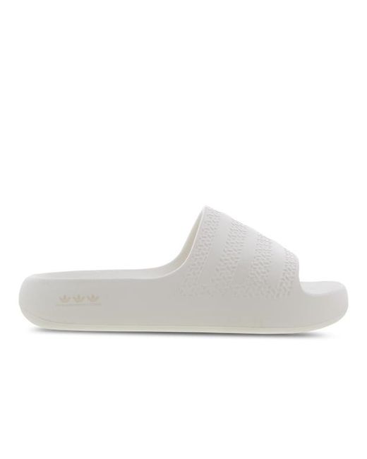 Adidas White Adilette Sneakers