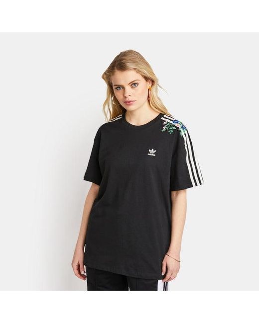 Adidas Black Adicolor Classics 3-stripes T-shirts