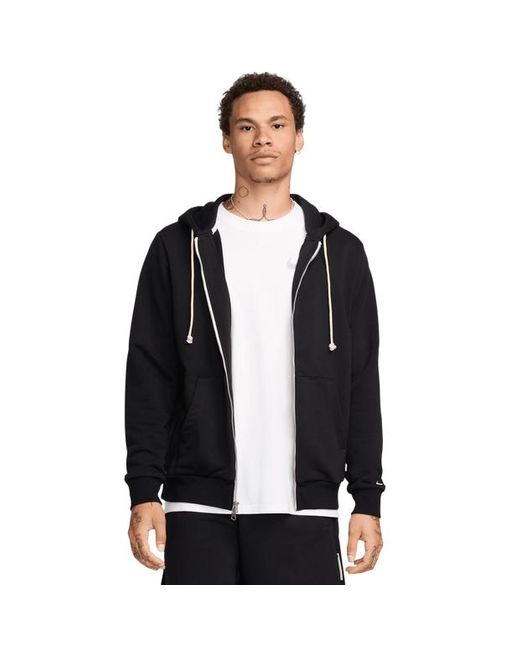 Nike Black Standard Issue Dri-Fit Full-Zip Basketball Hoodie for men