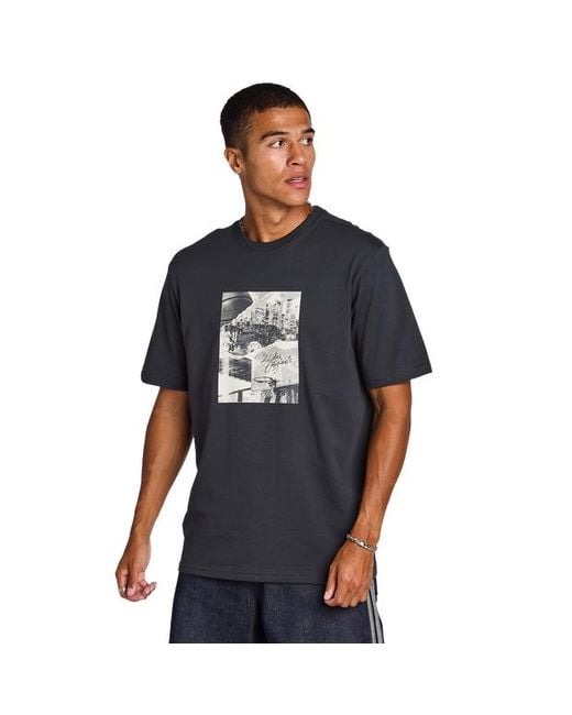 Adidas Blue Bball Photo T-Shirts for men