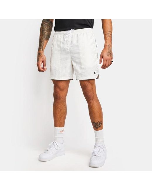 LCKR White Retro Sunnyside Shorts for men