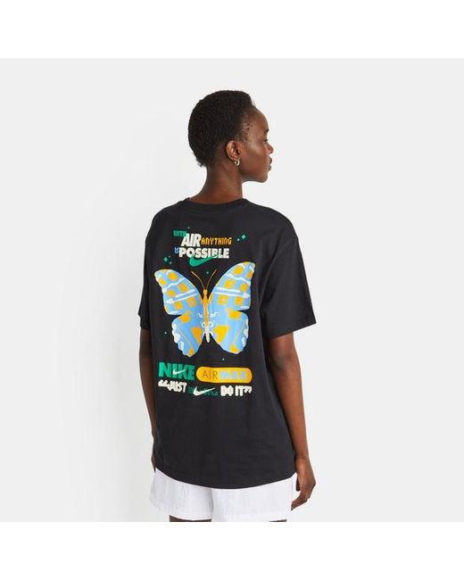 Nike Black Sportswear Graphic Boyfriend T-shirt 50% Organic Cotton