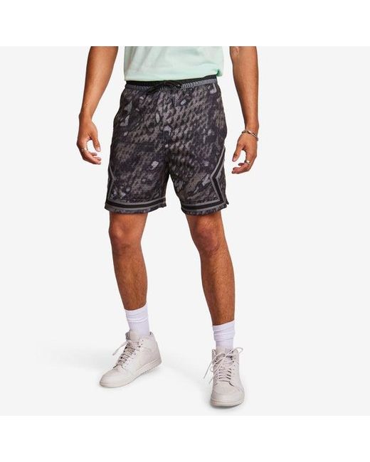 Nike Black Sport Dri-fit Aop Diamond Shorts for men