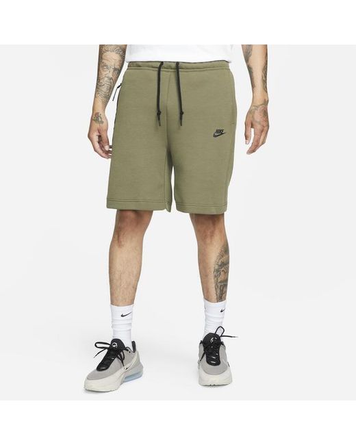Tech Fleece Pantalones cortos Nike de hombre de color Green