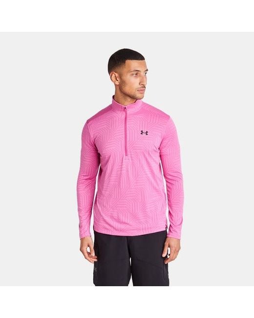 Under Armour Pink Tech Track Tops for men