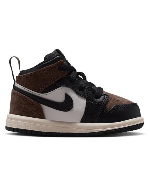 Nike Black Aj1 Mid Baby Shoes