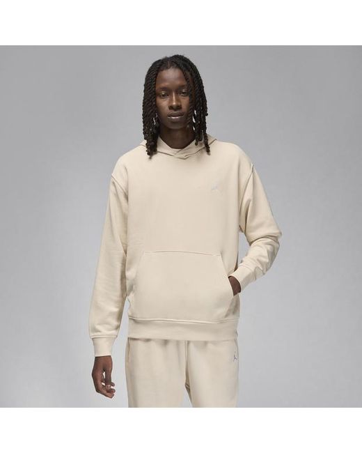 Nike Natural Jordan Essentials Loopback Fleece Pullover Hoodie Cotton for men