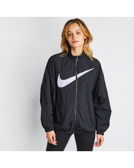 Nike Black Sportswear Essential Woven Jacket (plus Size)