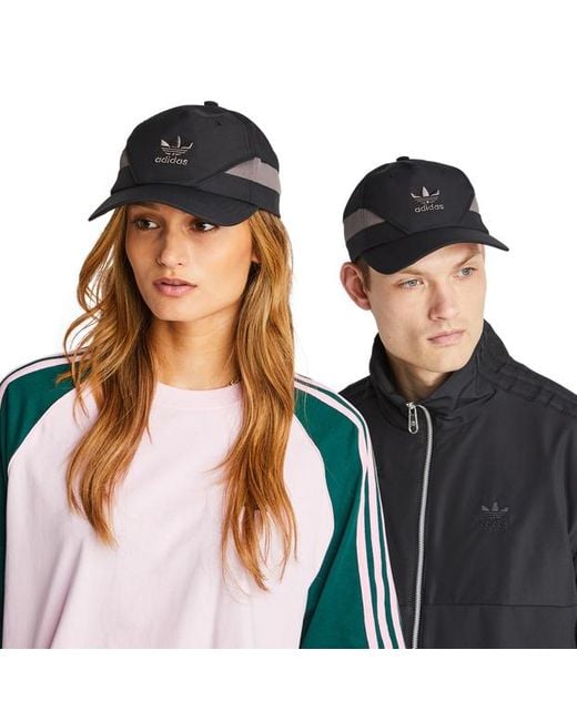 Adidas Black Trefoil Caps