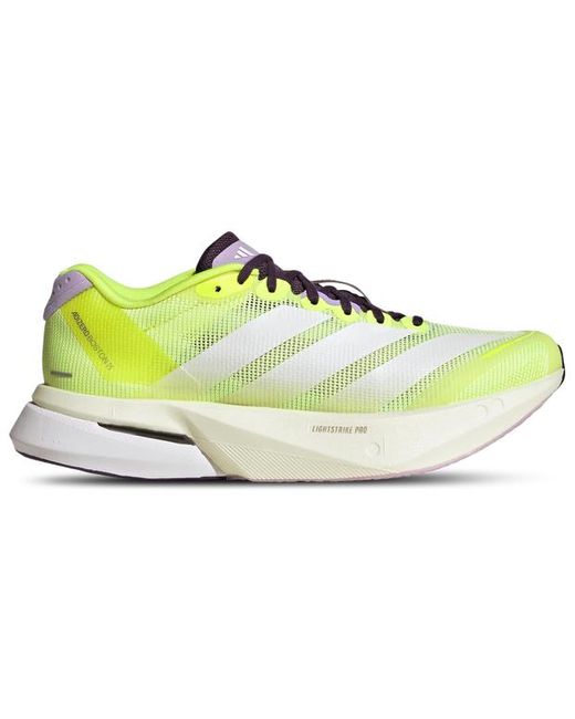 Adidas Yellow Adizero Boston 13 Sneakers