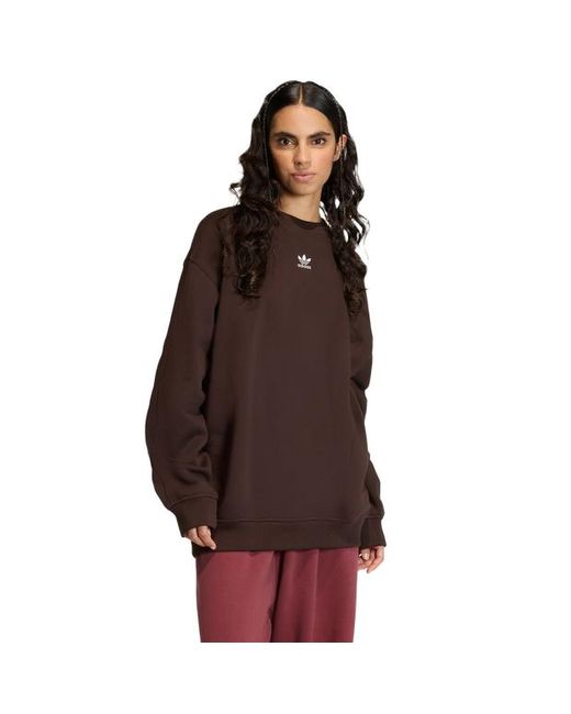 Adidas Brown Fleece Sweatshirts