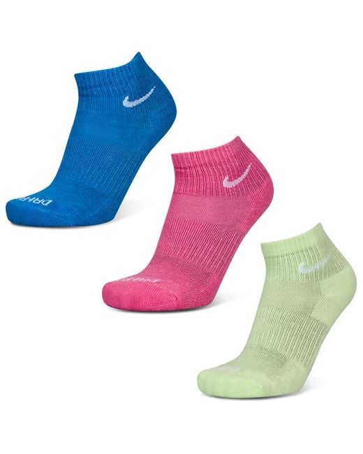 Everyday Cushioned Ankle 3 Pack Calcetines Nike de color Blue