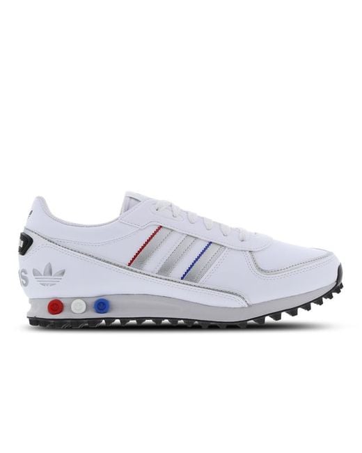 Adidas White La Trainer Shoes for men