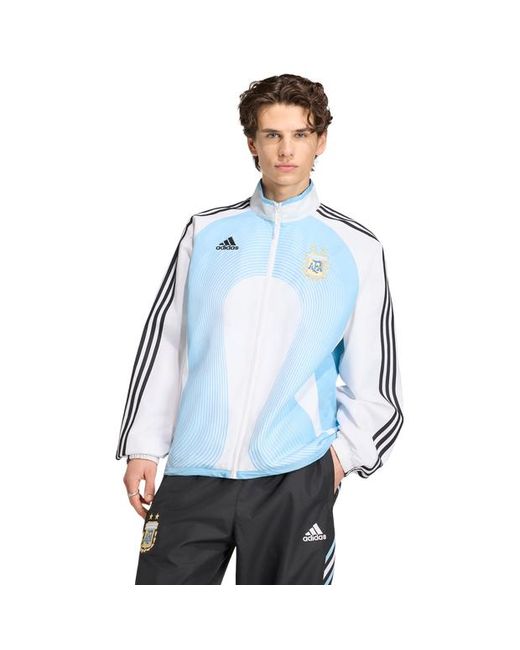 Adidas Blue Argentina Track Tops for men