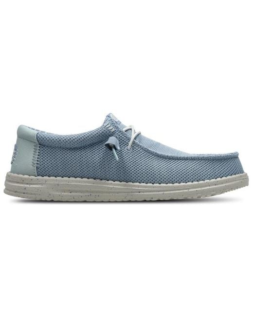 Wally Stretch Sox Homme Chaussures HeyDude pour homme en coloris Blue