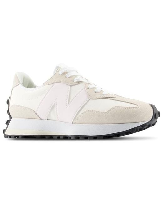 New Balance White 327 Sneakers