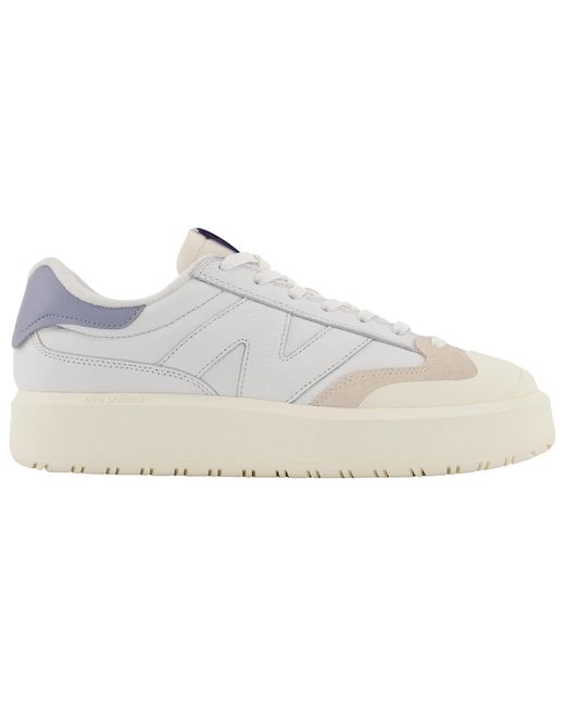 New Balance Leather Ct302 Running Shoes in White/White (White) Lyst