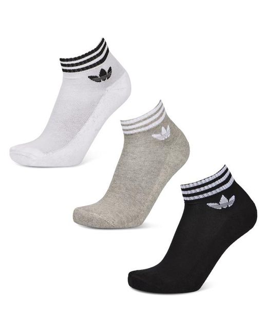 Adidas Black Ankle 3 Pack Socks
