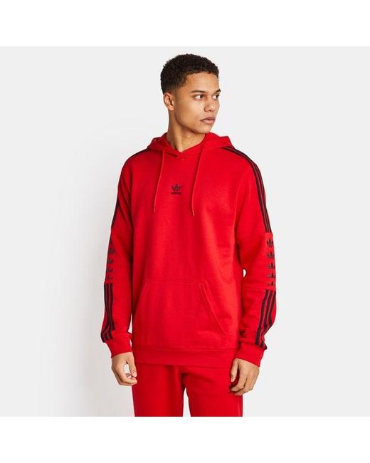 Adidas Red Trefoil Hoodies for men