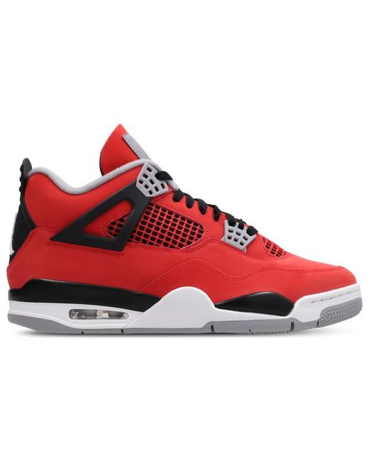 Nike Red Retro 4 Sneakers for men