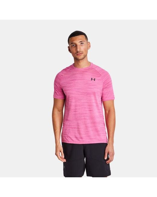 Under Armour Tech T-shirts in het Pink voor heren