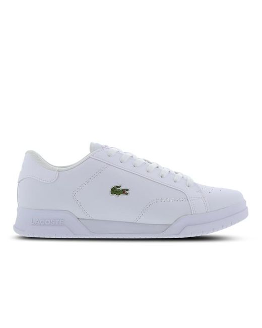Lacoste White Twin Serve Shoes for men