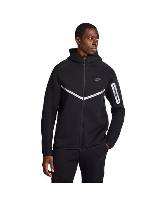 Nike Black Tech Fleece Hoodies for men