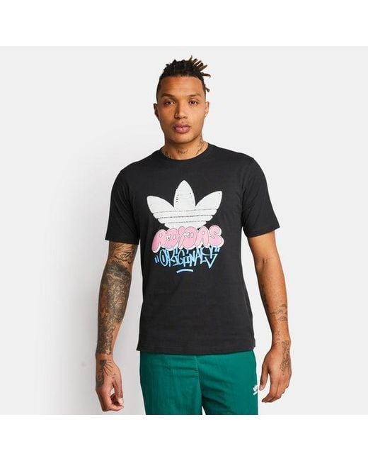 Graphic Camisetas Adidas de hombre de color Black