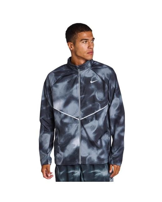 Nike Blue Miler Track Tops for men