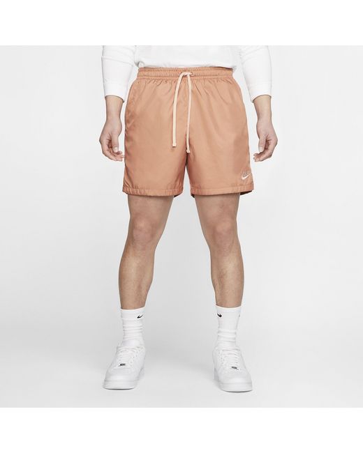 Nike Synthetic Flow Woven Shorts in Pink/White (Pink) for Men - Lyst