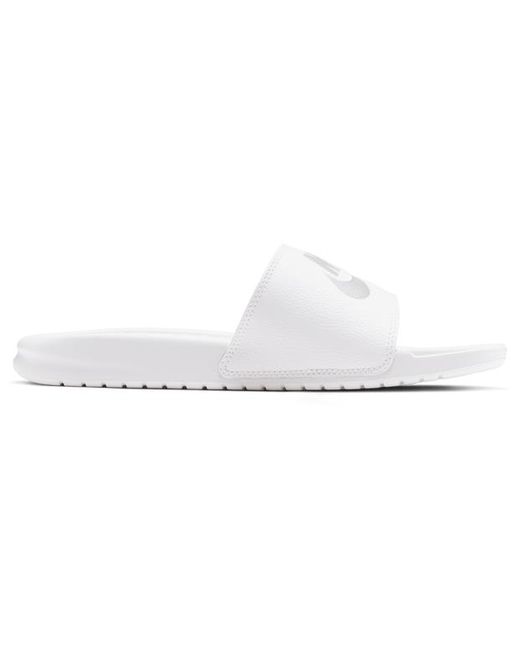 Nike Benassi Flip-Flops And Sandals in White for Men | Lyst UK