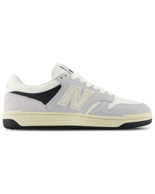 New Balance White 480 Sneakers
