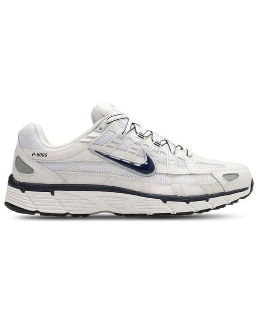 Nike White P-6000 Sneakers for men
