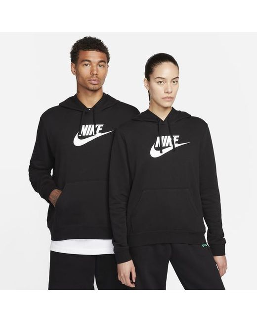 Nike Black Sportswear Club Fleece Logo Pullover Hoodie