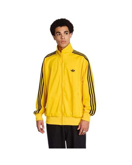 Adidas Yellow Firebird Track Tops for men