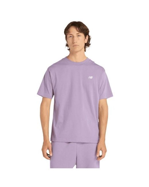 New Balance Purple Sport Essentials T-Shirts for men