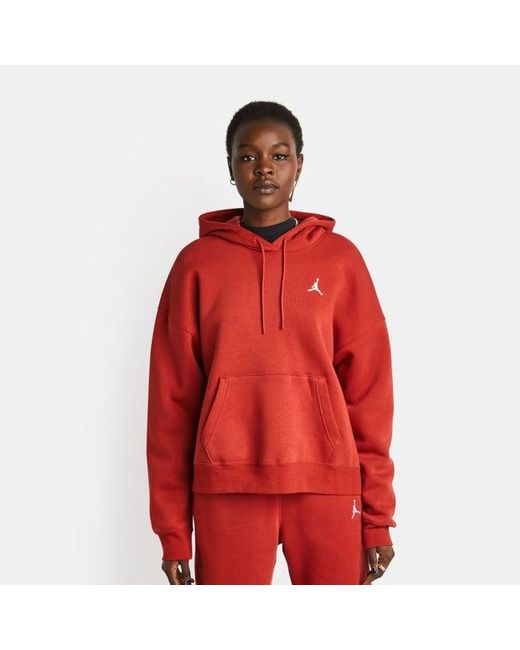 Nike Brooklyn Hoodies in het Red
