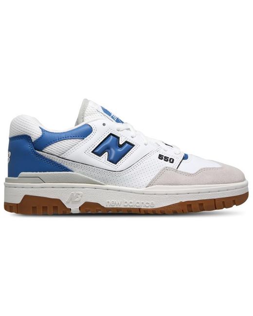 New Balance White 550 Shoes for men