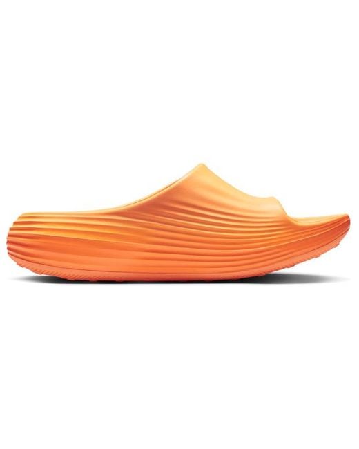 Nike Orange Reactx Rejuven8 Flip-Flops And Sandals for men