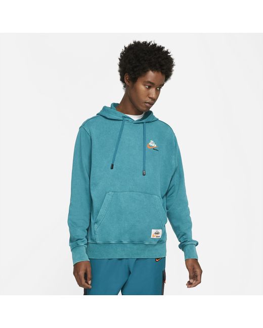 Nike Cotton Sportswear Club Pullover Hoodie in Blue for Men - Save 39% -  Lyst