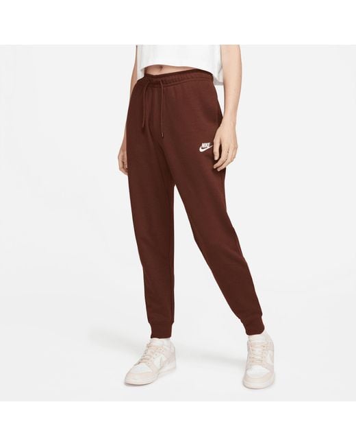 Nike Essential Regular Fleece Pants in Bronze/Bronze (Brown) | Lyst